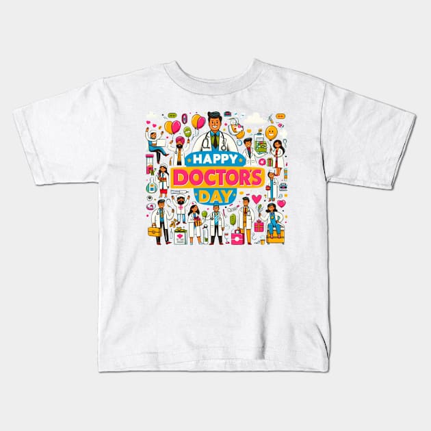 Happy doctor day Kids T-Shirt by Yns store